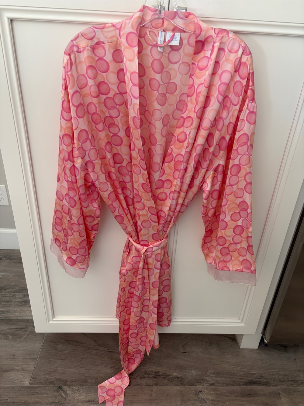 Willow Blossom 100% Silk Robe Lightweight wrap style size 2X